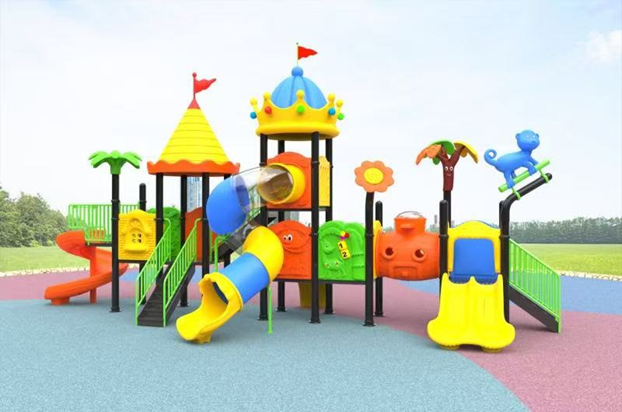 สไลเดอร์ขนาดใหญ่เสา114มม. ชุดปราสาทสไลด์ท่ออุโมงค์