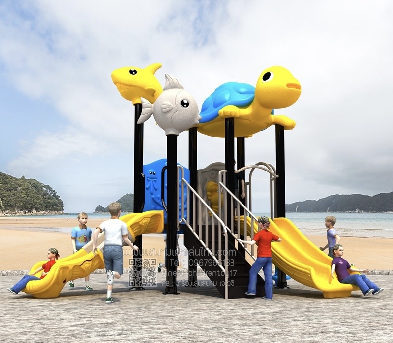 เครื่องเล่นชุดเต่าสไลเดอร์พาซู๊ต