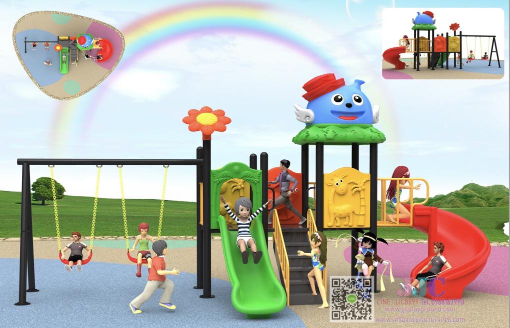 เครื่องเล่นชุดตัวตลกเพื่อนยีราฟ