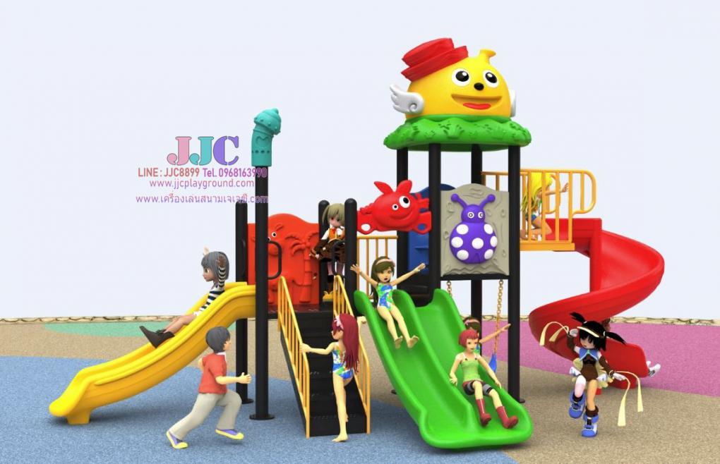 เสนามเด็กเล่นชุดหลังคาตัวตลกสไลเดอร์3ทาง,สนามเด็กเล่นราคาถูก