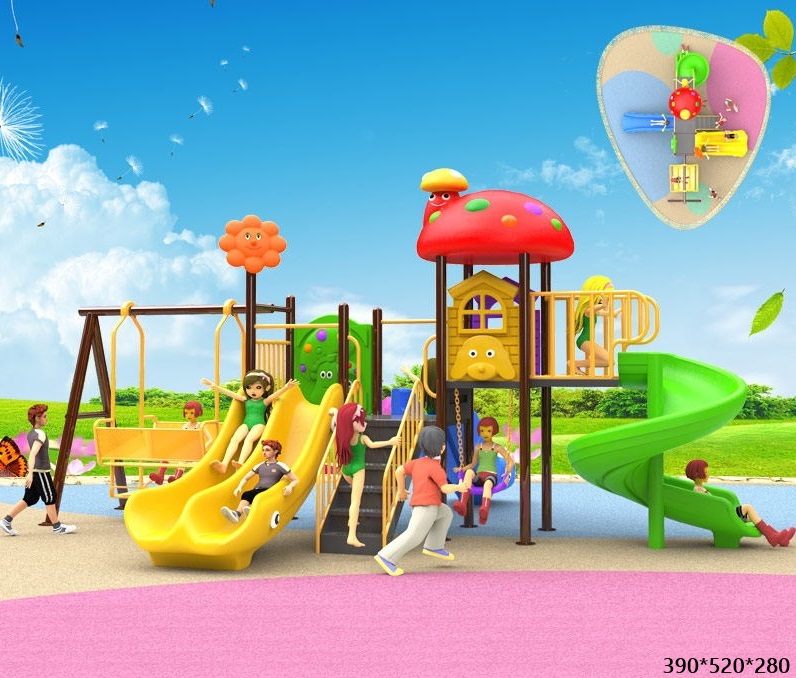 สนามเด็กเล่นชุดเห็ดแดง