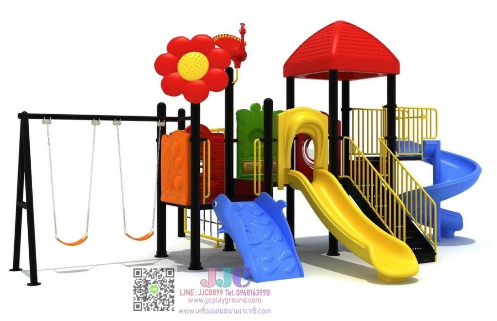 เครื่องเล่นสนามชุดมหัศจรรย์สวนสไลเดอร์นกยูง