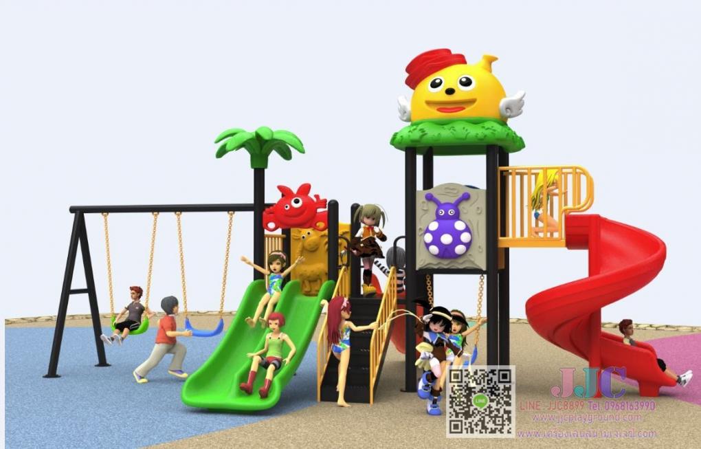 เครื่องเล่นชุดตัวตลกกับเพื่อนแมลงเต่าทองชิงช้า