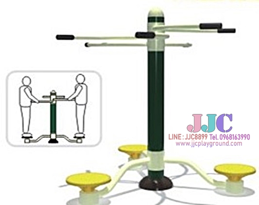 อุปกรณ์บริหารเอว แบบยืนบิดตัว 3 ที่