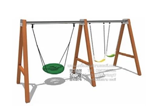 ชิงช้าไม้3ที่นั่ง