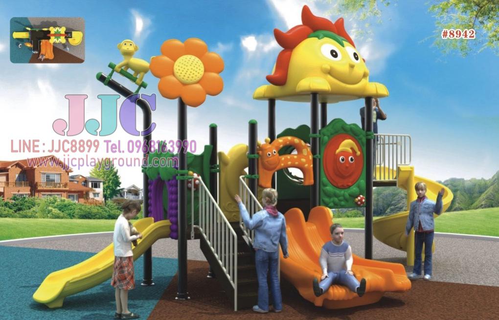 เครื่องเล่นสนามหลังคาพระอาทตย์ยิ้ม เสา89มม.