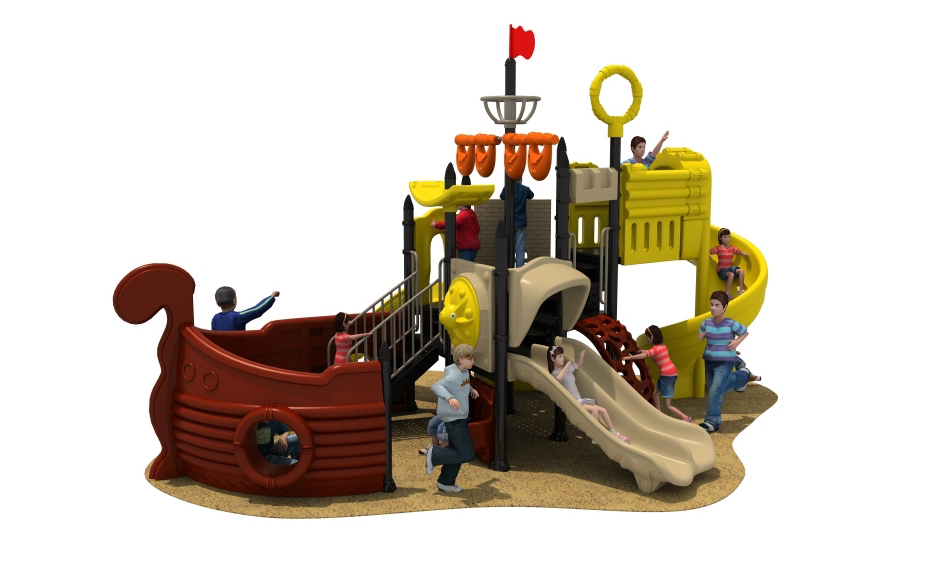 เครื่องเล่นสนามชุดสไลเดอร์สมอลโบ๊ท