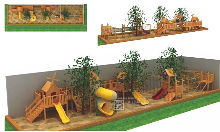 เครื่องเล่นสนามไม้