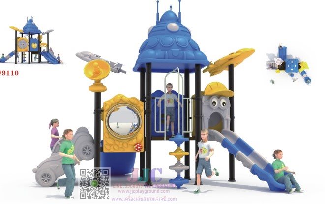 เครื่องเล่นสนามชุดเบสบอลสไลด์สลับสี