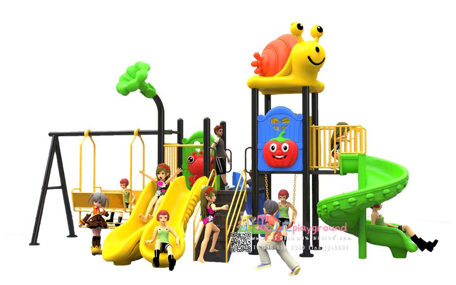 เครื่องเล่นสนามชุดหอยทากชิงช้ากระเช้า